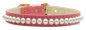 Hundeschmuckhalsband Perlen rosa(Details)