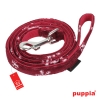 Puppia Hundeleine Snowflake weinrot PAKD-AL750(Details)