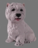 Hundefigur Keramik Westie (sitzend) [Details]
